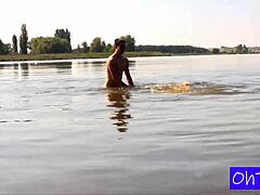 Big tits Erika and Karol in outdoor public display