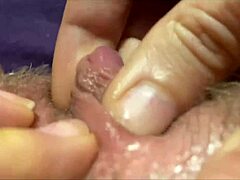 i feel intense passion rubbing my huge hairy clit close up. fetish pov masturbation leads to squirting orgasm ecstasy.