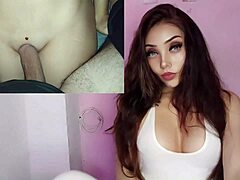 Horny latina teen with big tits gets creampie in wet pussy during first time fucking