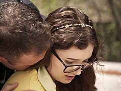 Oh Wow Officer Step-Daddy Leana Lovings Gets Taboo Cumshot In Office!