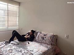 why does my stepmom touch herself while i watch from the closet, now i finger her wet pussy?