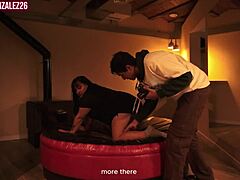 Argentinian BBW Blowjob and Extreme Doggystyle Sex in Rough Photoshoot