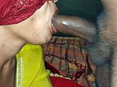 Newly Married Desi Bhabhi Gives Best Blowjob to Husband in Exotic Homemade Wedding Scene with Riding and Moaning