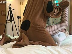 scooby doo dominates and fucks ts college student in wild crossdressing roleplay parody.