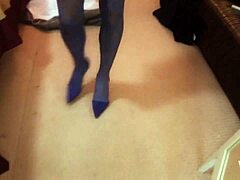 after dinner the king picks between two vaginas in this bisexual threesome with maid in lingerie riding cowgirl for facial cumshot