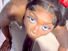 big black dick leads to homemade sex tape with ebony riding and sucking