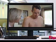 stepson slamming my huge tits with his massive cock