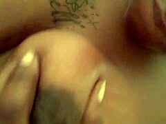 Enjoying a solo wet shower session