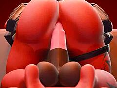 Desdemona Riding Dildo!