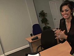 Kerry Louise Bends Over The Bosses Desk And Takes It From Behind