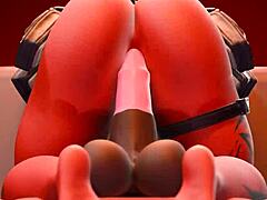 Lesbiene seducătoare se ling intens una pe alta cu pasiune orală