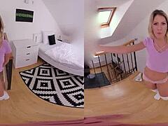 from voyeur to lover in czech vr 331 with blonde riding pov