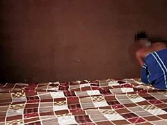 i'm just goofing around with this petite sexy girl's small tits and my big cock in her mouth