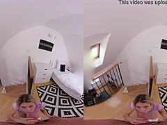 from voyeur to lover in czech vr 331 with blonde riding pov