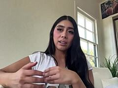 hey check out violet myers diving deeper in this hot interracial casting interview behind the scenes