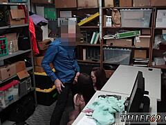 Teen Mirror And Granny Blowjob Interracial Petty Theft With Police