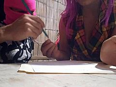 University friend visits country house, leading to intriguing muscular encounter in real homemade tape