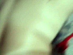 husband lets friend suck my tits while he fucks my wet pussy hard!