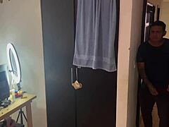 i caught my latina stepsister as webcam model and we had sex for silence