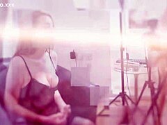 Intense Wank for Victoria Greene with Squirting and Cleanup in Lingerie