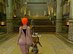 big booty redhead explores skyrim world
