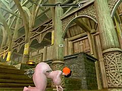 big booty redhead explores skyrim world