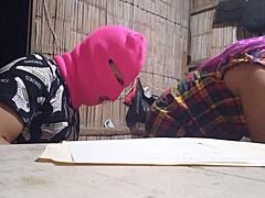 University friend visits country house, leading to intriguing muscular encounter in real homemade tape