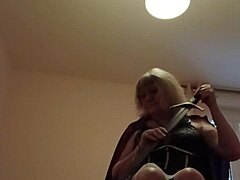 I-i'm bound at feet of mistress kantalis in gladiatrice outfit for bdsm spanking and humiliation