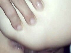 bent over in doggystyle position with colombian girlfriend hinting at amateur friend fun