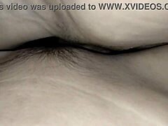 Geek girl in glasses takes creampie during intense doggystyle orgasm.