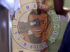 S4E19 Roxxxie returns with short hair tattoo using mouth and dripping wet pussy on big black cock. She makes me cover her juicy big ass in cum after deepthroat blowjob.