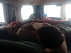 i took my girlfriend to walmart parking lot for public car sex with spanking and moaning outdoors