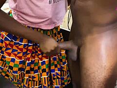 I feel so good when this ebony maid rides my huge cock hardcore for extra pay in africa