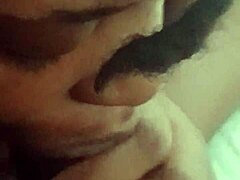 Amateurs Contrast Fat BBW Jill Wettmout with Sloppy Close-Up Blowjob on Massive Black Monster Cock