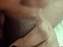 Amateurs Contrast Fat BBW Jill Wettmout with Sloppy Close-Up Blowjob on Massive Black Monster Cock