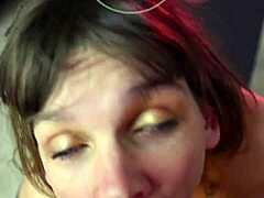 Free Video! Rune Builds You Up with Affirmations While Sucking Big Cock Deep. She Swallows Every Inch Passionately!