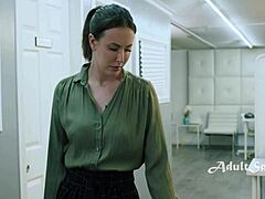 Boss, do you want my fuck report now? Casey Calvert asks Anna Claire Clouds