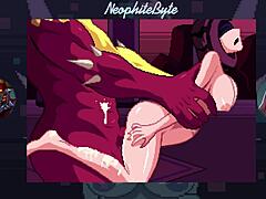 Monster Dominates Seris In Retro Cartoon Doggystyle