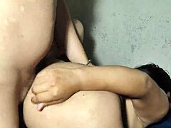 Unfaithful Horny Wife Surprises Neighbor with Rough Sex Riding to Anal Squirt Creampie.