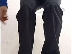 Why is this crazy latina nurse making homemade porno in the hospital office with big ass spreading?