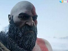 hey kratos gives freya this wild blowjob and pussy fuck outdoors 😈🍆
