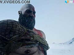 hey kratos gives freya this wild blowjob and pussy fuck outdoors 😈🍆