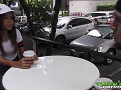 Tuktukpatrol features fresh fun Thai teen taking monster cock deep.