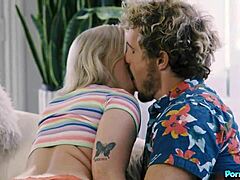 stepbro robby echo dives into licking his sister dixie lynn's shaved pussy eagerly