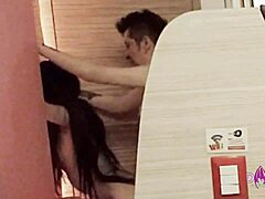 Debut of Divina Perversion! Watch this goth Latina ride rough in fishnets and face sit her roommate wildly.