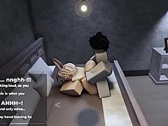 Adorable Femboy Begs For More While Getting Pounded Senseless In Roblox Game