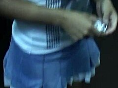 from the streets, this blonde amateur turns into a porno bitch with blowjob and double action in quick group scene.