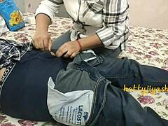 Young step sister performs oral act before friends watching