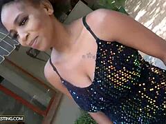 amateur big tits ebony babe gives pov sloppy deepthroat and rides reverse cowgirl