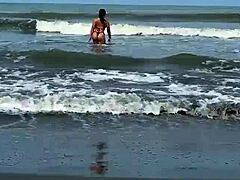 this weekend narrative unfolds with colombian teen angel i met on cartagena beaches, roleplaying public pov cumshot and squirting.